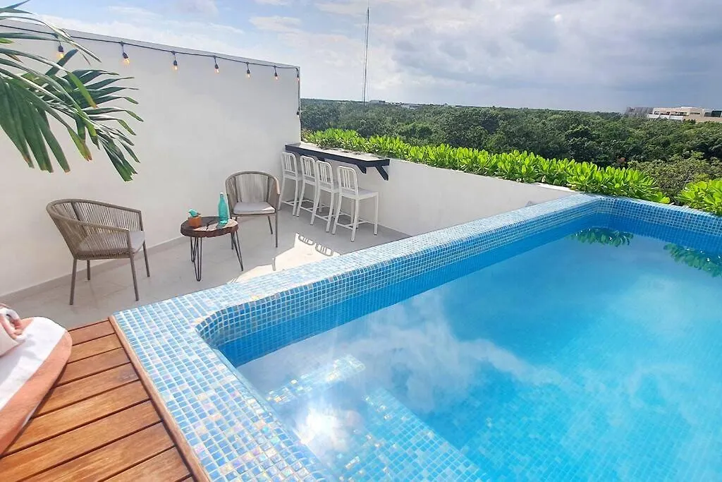 Ferienwohnung Beautiful Penthouse With Private Pool Amazing Views Tulum